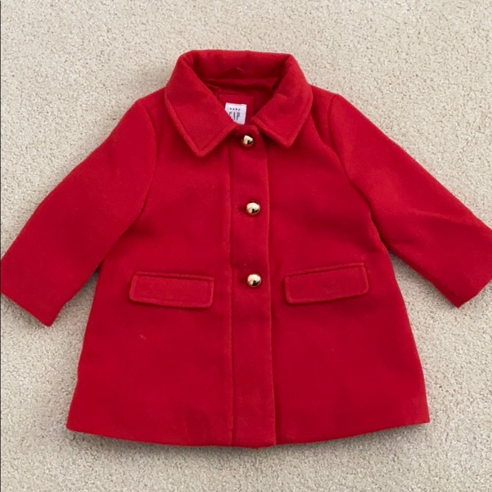 Baby Gap Red Winter Jacket / Pea Coat